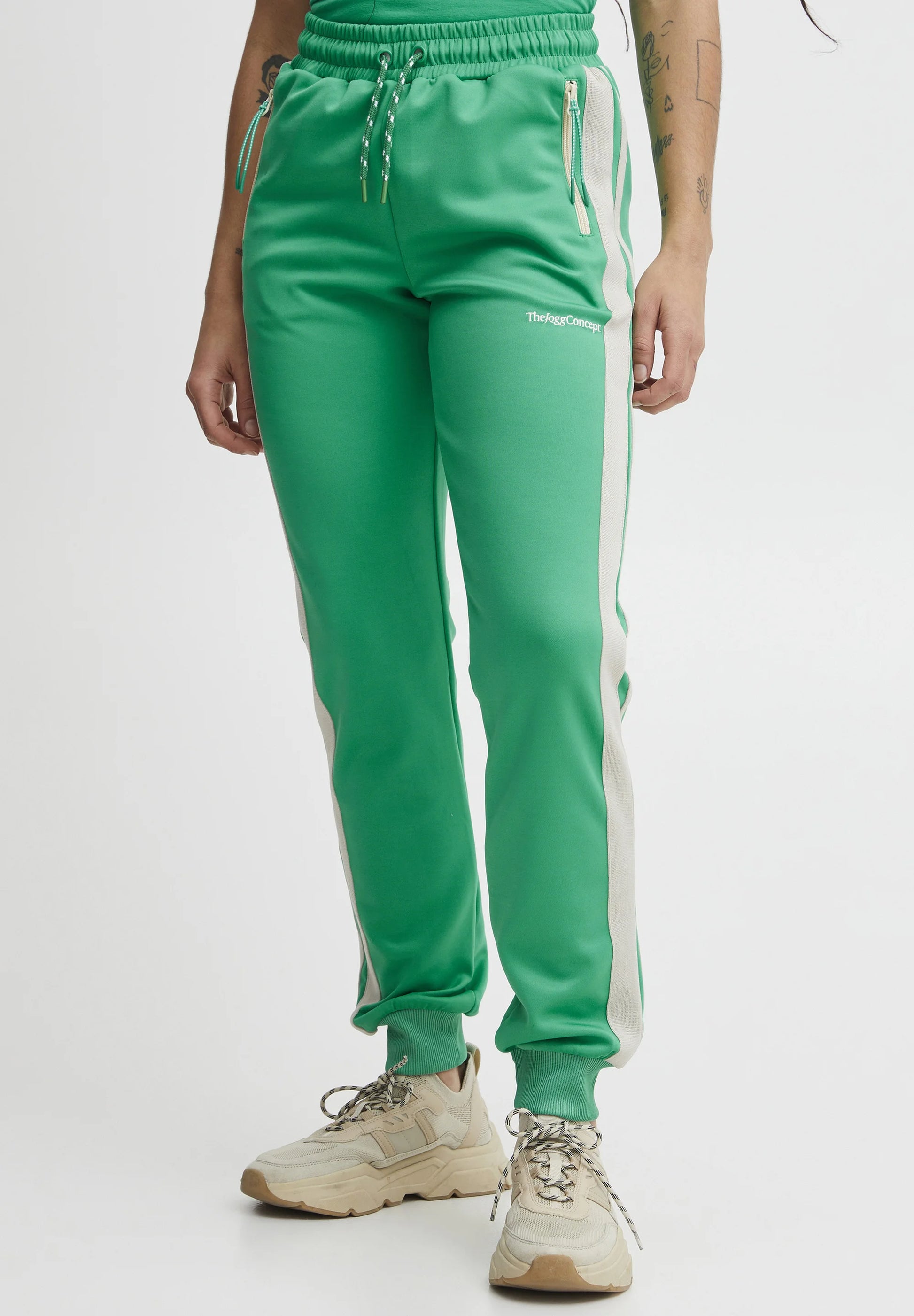 W THE JOGG CONCEPT SIMA RIB PANTS MINT MIX 