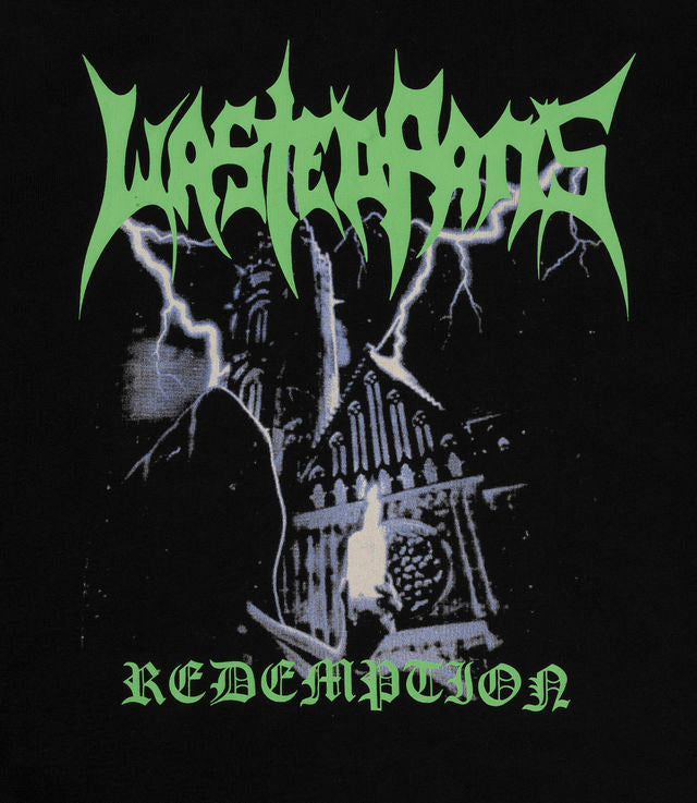 WASTED PARIS HOODIE REDEMPTION ASH GREY BLACK