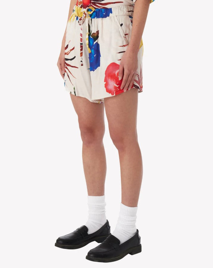 W OBEY MULTI FLOWERS SHORT UNBLEACHED MULTI