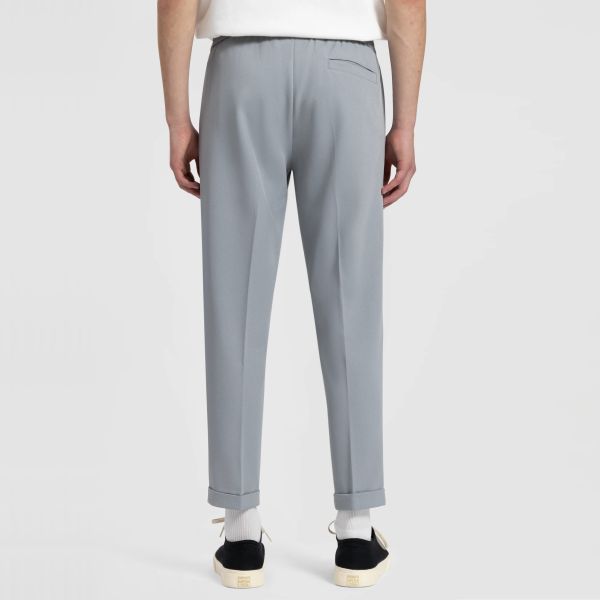 OLAF SLIM ELASTICATED TROUSER PANT LIGHT GREY