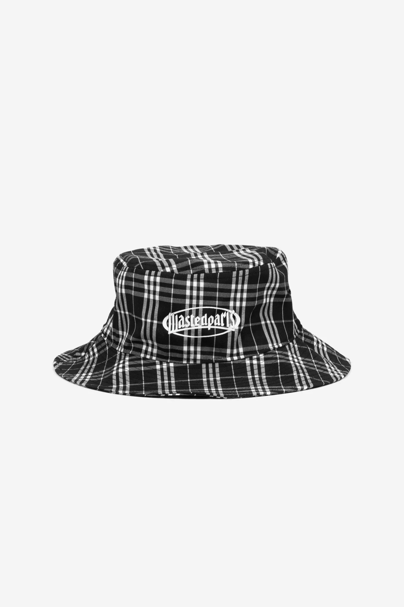 WASTED PARIS YARD TARTAN SAFARI HAT BLACK/WHITE