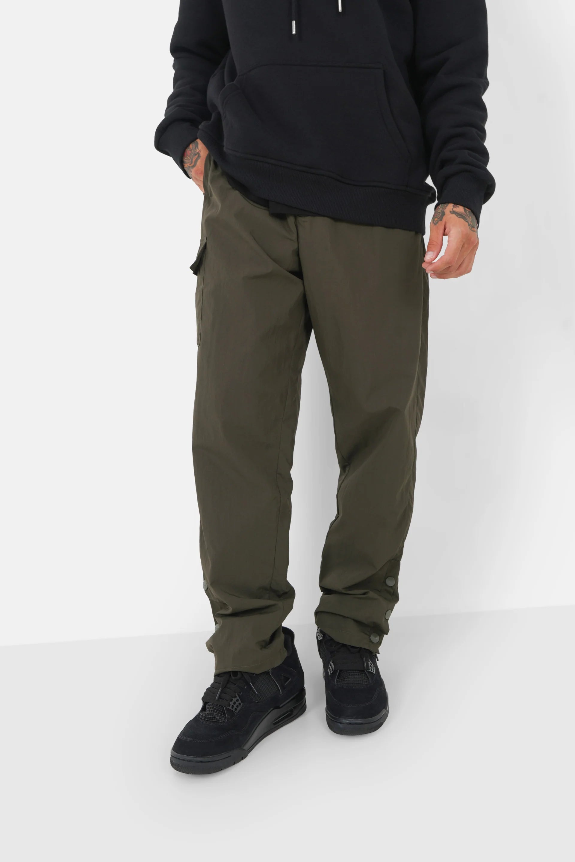 SIXTH JUNE NYLON CARGO PANT W/BUTTONS KHAKI