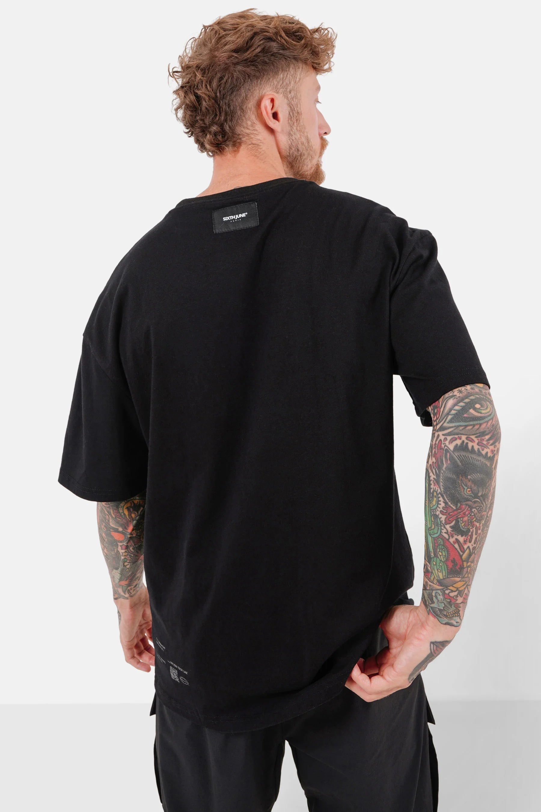 SIXTH JUNE NYLON TECH SS TSHIRT O/S BLACK