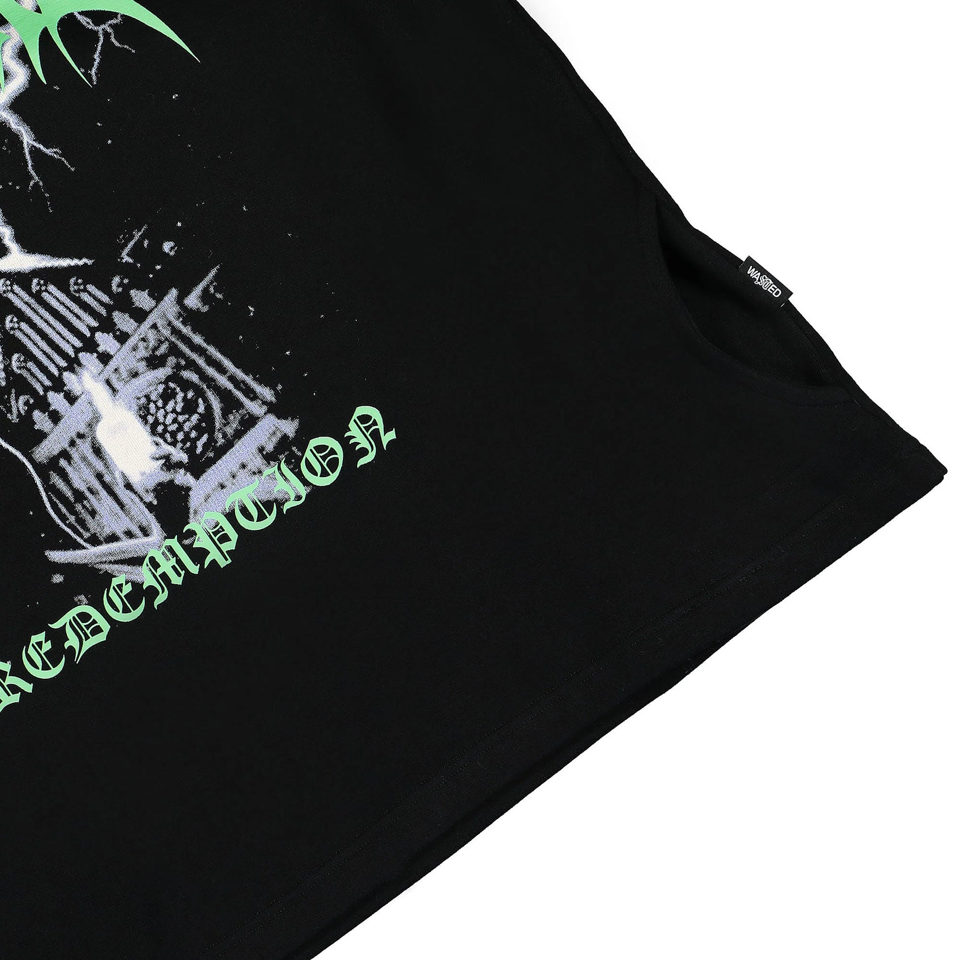 WASTED PARIS HOODIE REDEMPTION ASH GREY BLACK