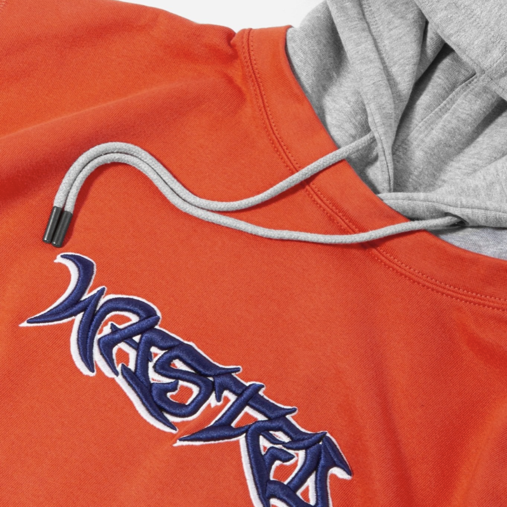 WASTED PARIS HOODIE TELLY SAVAGE RED ORANGE ASH GREY